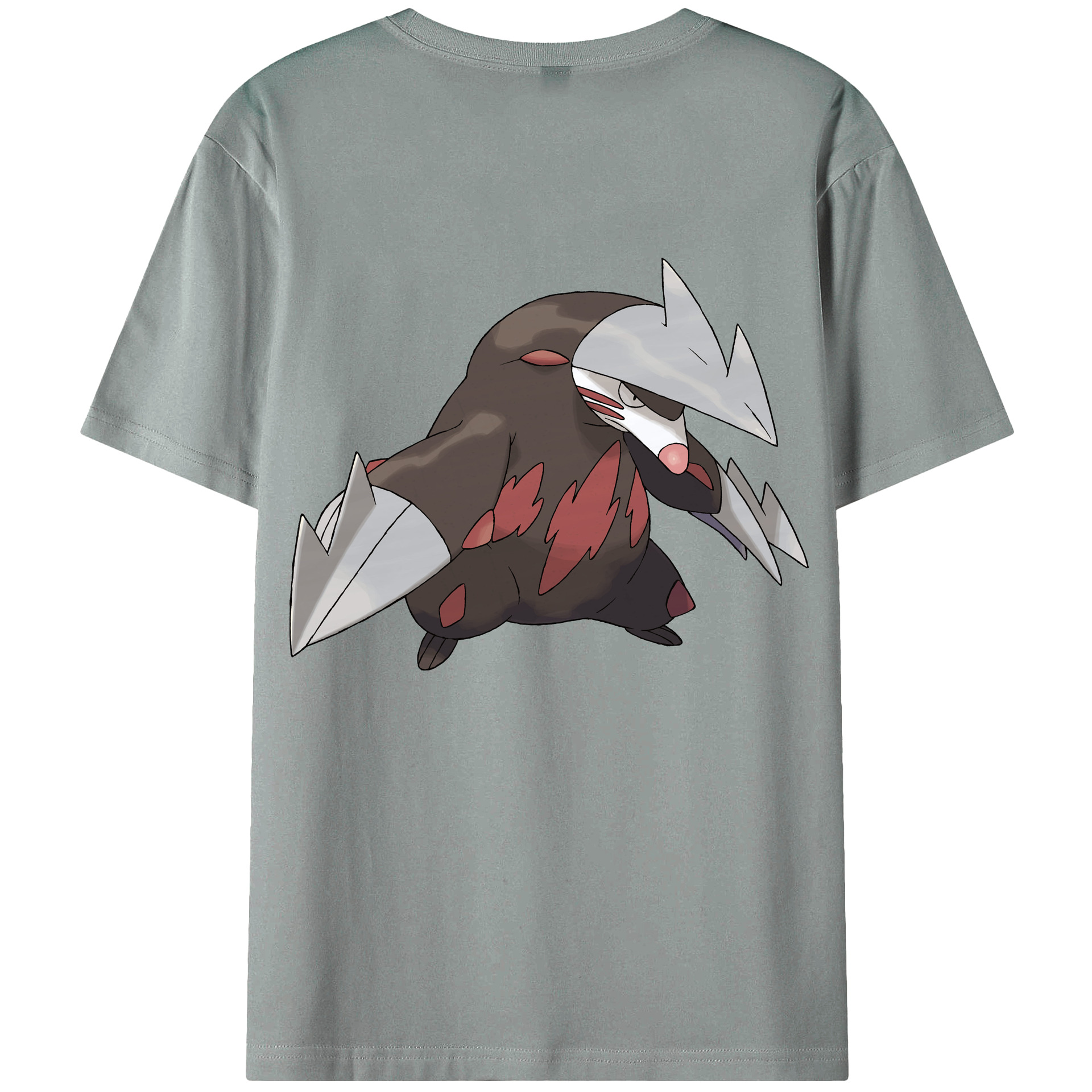 （画像用） ポケットモンスター Pokémon 綿100％ メンズ半袖Tシャツ（バックプリント） 通気性